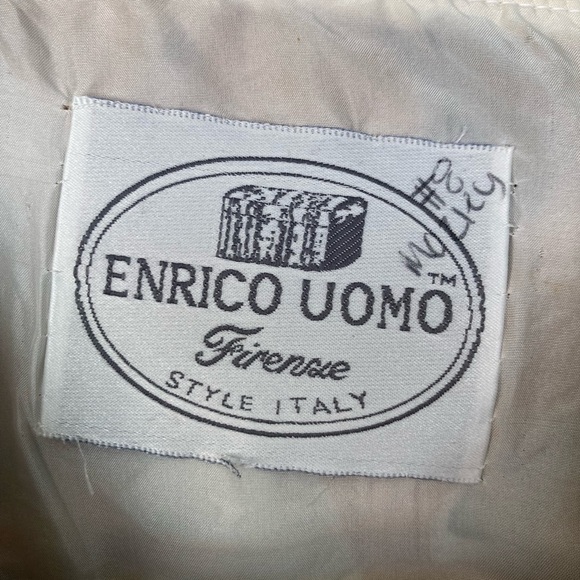 Enrico Uomo Italy Vintage Men’s African Inspired Silk Bomber Jacket 1980’s - Picture 4 of 16